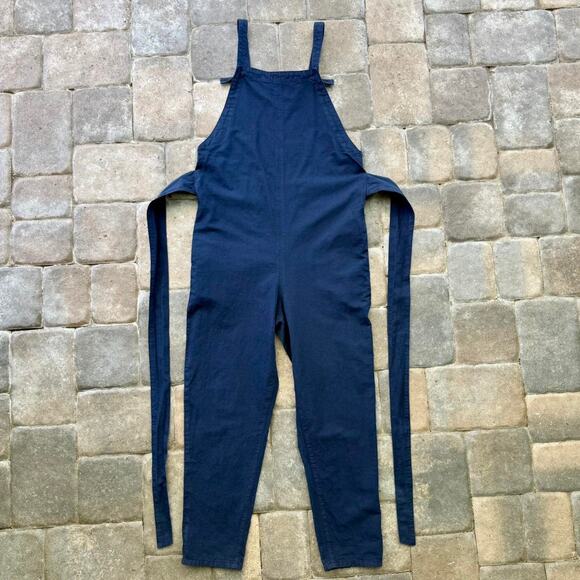 Linen Blend Overalls - Picture 6 of 8